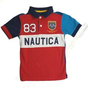 Nautica Boys Polo Shirt, Red, Size (M)5/6